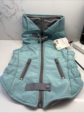 Good2Go Light Teal Puffer Vest for dogs